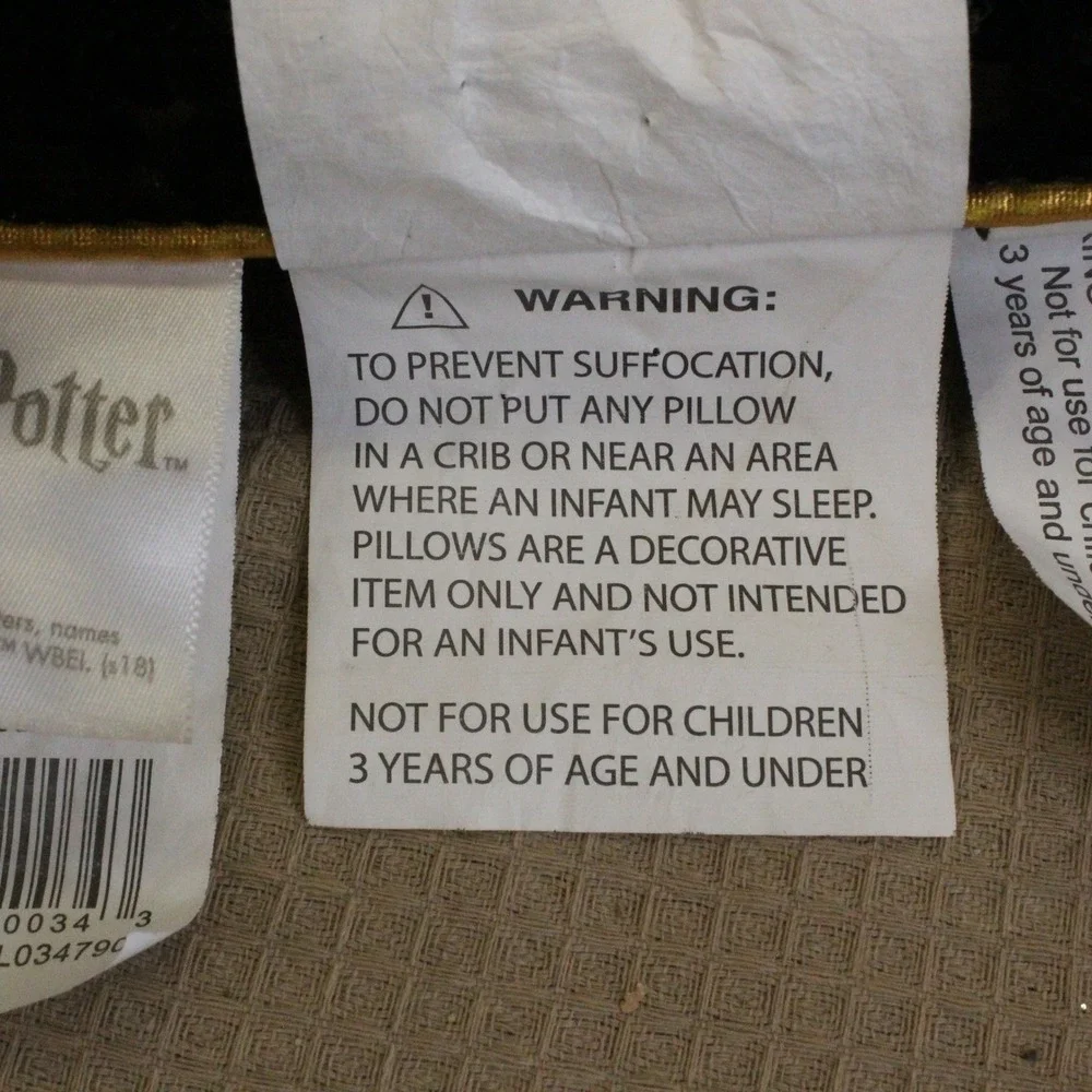 Harry Potter Reversible Sequin Pillow 16x16 Platform 9 3/4 Glasses Black Y2K